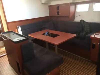 Salon of Amarone, a Hanse Yachts Hanse 505 sailboat at Seget Donji, Croatia