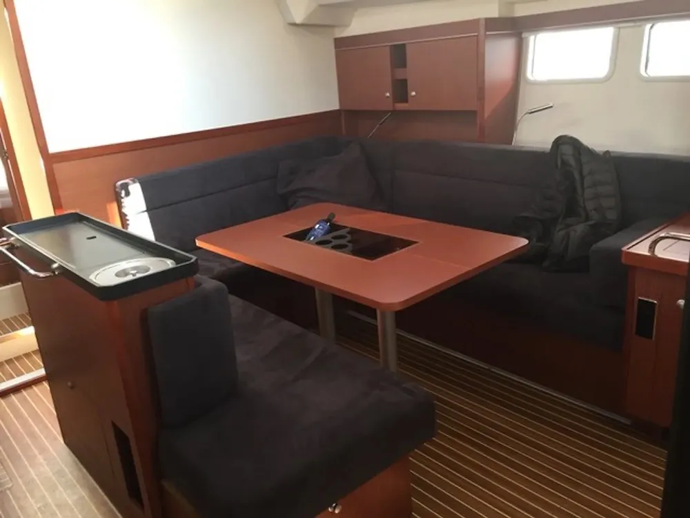 Salon of Amarone, a Hanse Yachts Hanse 505 sailboat at Seget Donji, Croatia