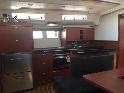 Galley of Amarone, a Hanse Yachts Hanse 505 sailboat at Seget Donji, Croatia