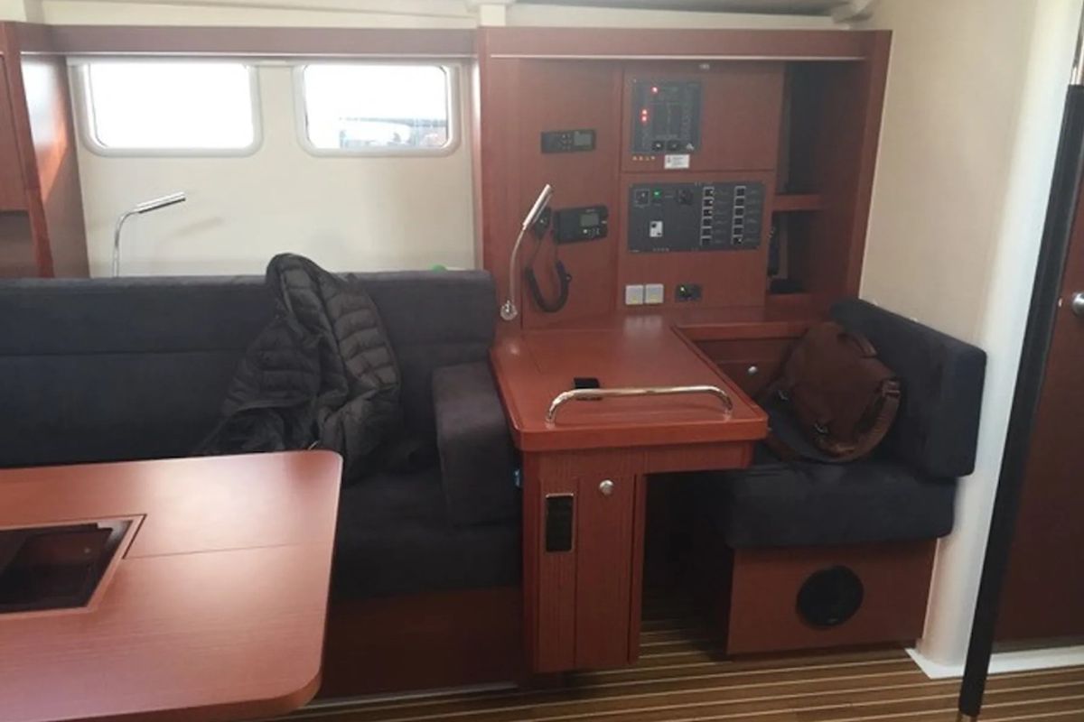 Salon of Amarone, a Hanse Yachts Hanse 505 sailboat at Seget Donji, Croatia