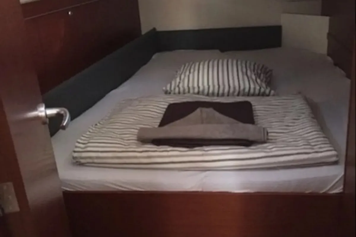 Cabin on Amarone, a Hanse Yachts Hanse 505 sailboat at Seget Donji, Croatia