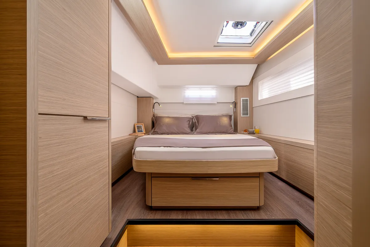 Cabin on VOYAGE, a Lagoon 46 catamaran at Grad Trogir, Croatia