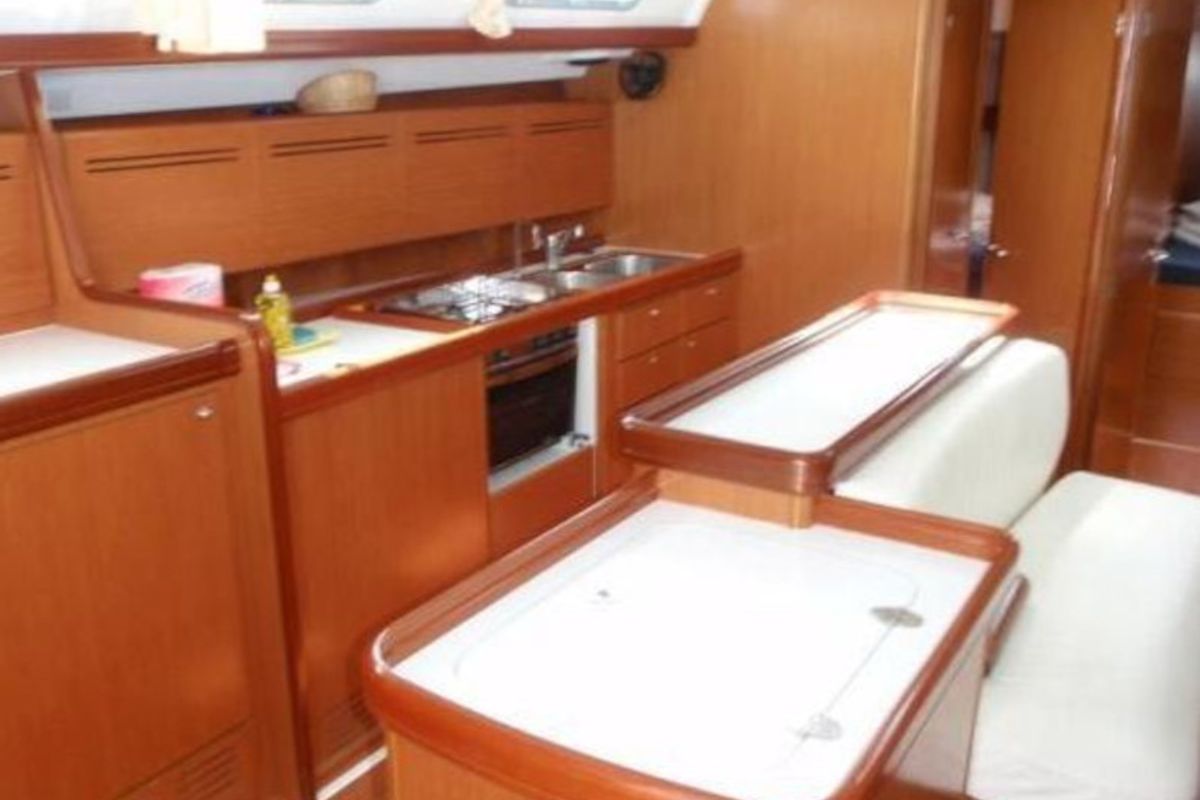 Galley of Orion I, a Beneteau Cyclades 50.5 sailboat at Volos Municipality, Greece