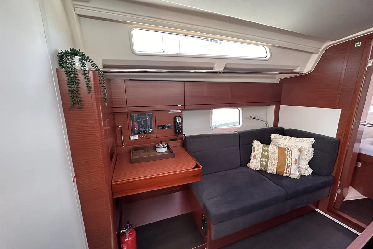 Salon of Calypso, a Hanse Yachts Hanse 388 sailboat at Seget Donji, Croatia