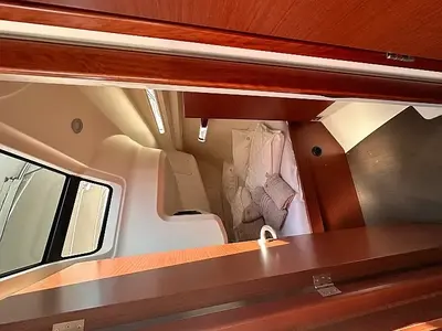 Cabin on Calypso, a Hanse Yachts Hanse 388 sailboat at Seget Donji, Croatia