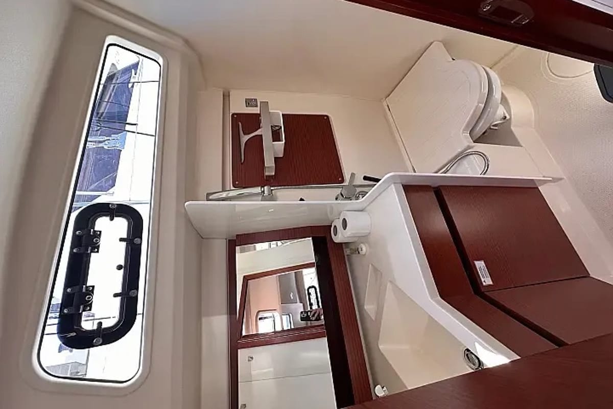 Salon of Calypso, a Hanse Yachts Hanse 388 sailboat at Seget Donji, Croatia