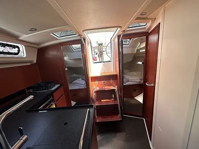 Salon of Calypso, a Hanse Yachts Hanse 388 sailboat at Seget Donji, Croatia
