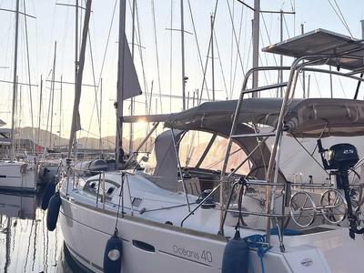 Arina, a Beneteau Oceanis 40 sailboat at Marmaris, Turkey