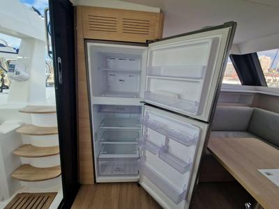 Galley of Wenny, a Aventura Catamarans Aventura 37 catamaran at Sant Antoni de Portmany, Spain