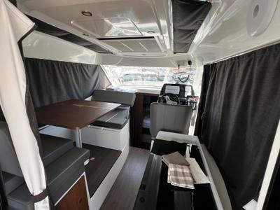 Salon of Ana, a Beneteau Antares 9 OB motorboat at Grad Biograd na Moru, Croatia