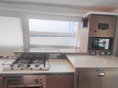 Galley of Maria del Mar, a Leopard 50 catamaran at Procida, Italy