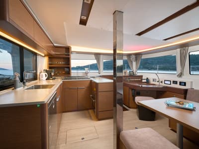 Galley of Brighter Star, a Lagoon 46 catamaran at Grad Trogir, Croatia