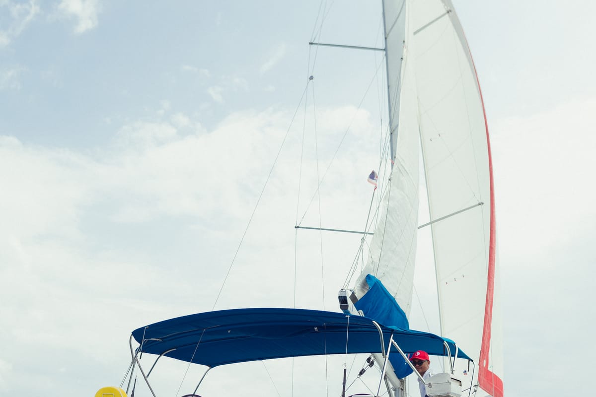 Exterior view of Sunsail 44 SO Classic, a Jeanneau Sun Odyssey 440 sailboat at Pa Khlok, Thailand