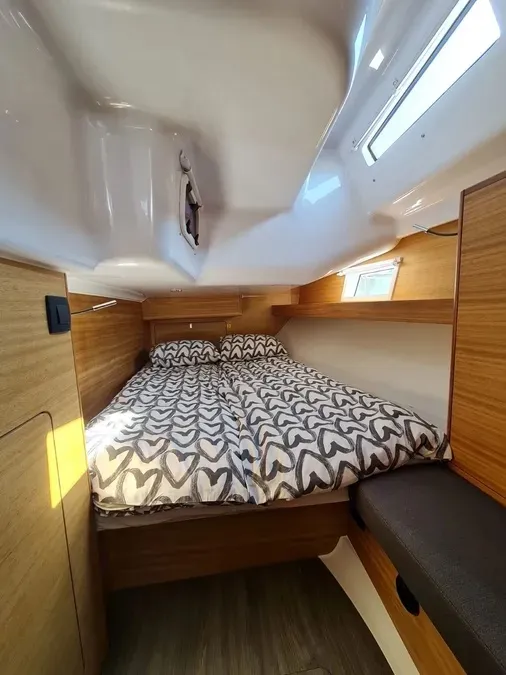 Cabin on Oxygen, a Elan Impression 45.1 sailboat at Grad Trogir, Croatia