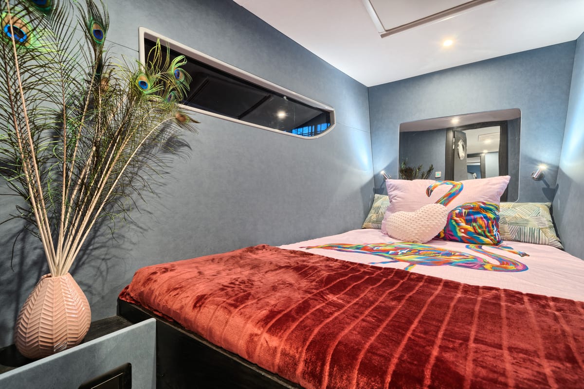 Cabin on Katamaran, a Luna 49 catamaran at Split, Croatia