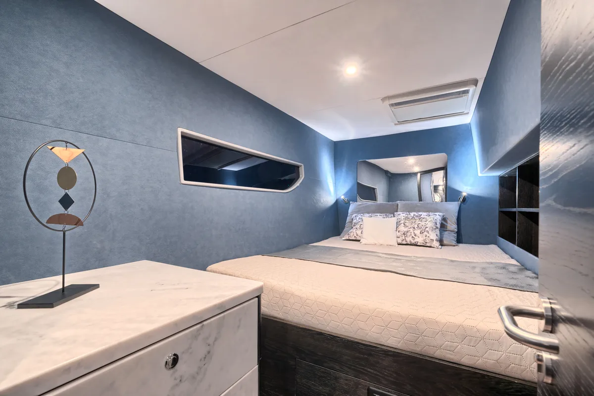 Cabin on Katamaran, a Luna 49 catamaran at Split, Croatia