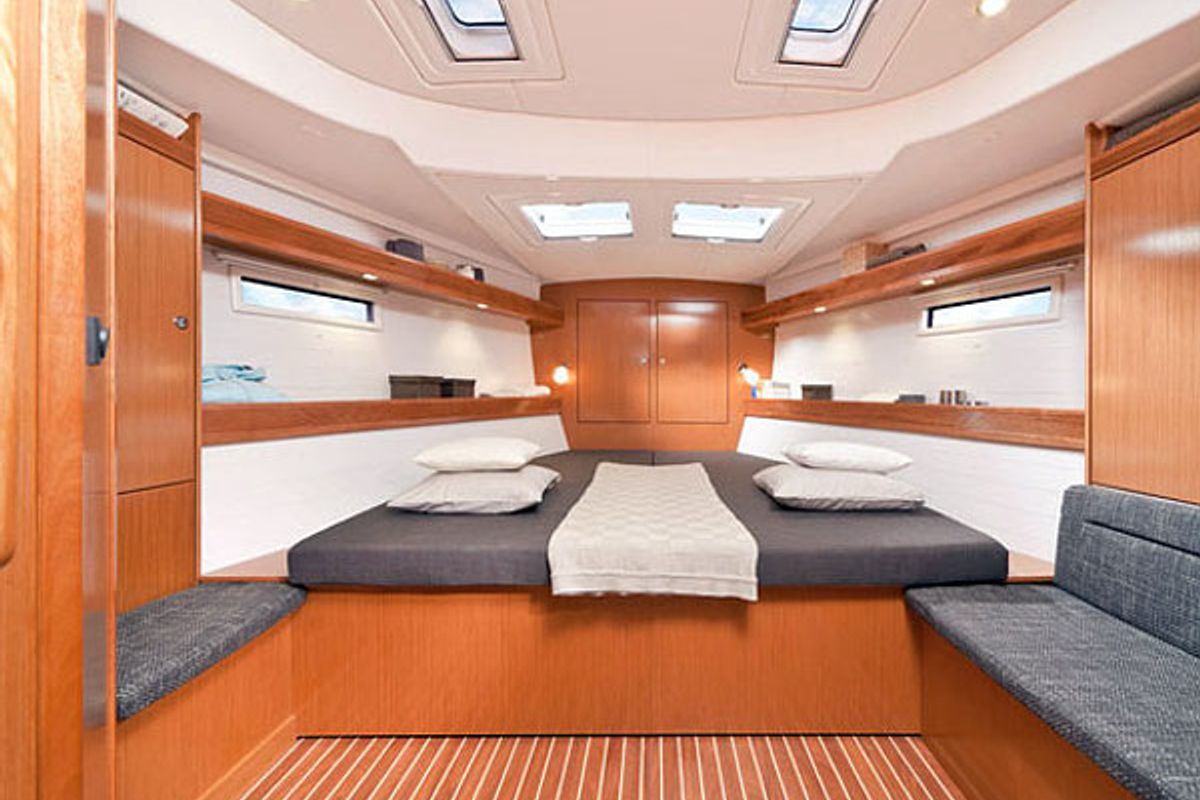 Cabin on Fija, a Bavaria Cruiser 50 sailboat at Općina Sukošan, Croatia