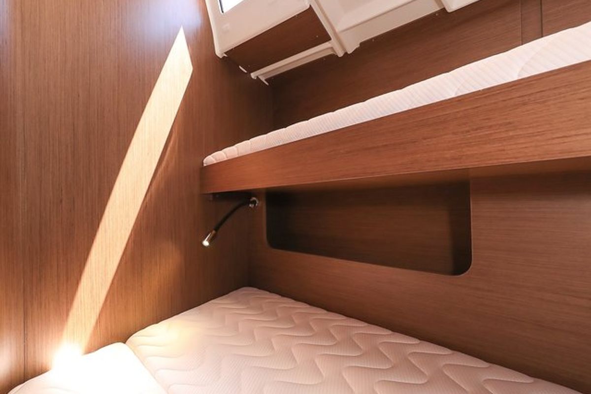 Cabin on Speechless, a Beneteau Oceanis 46.1 sailboat at Grad Biograd na Moru, Croatia