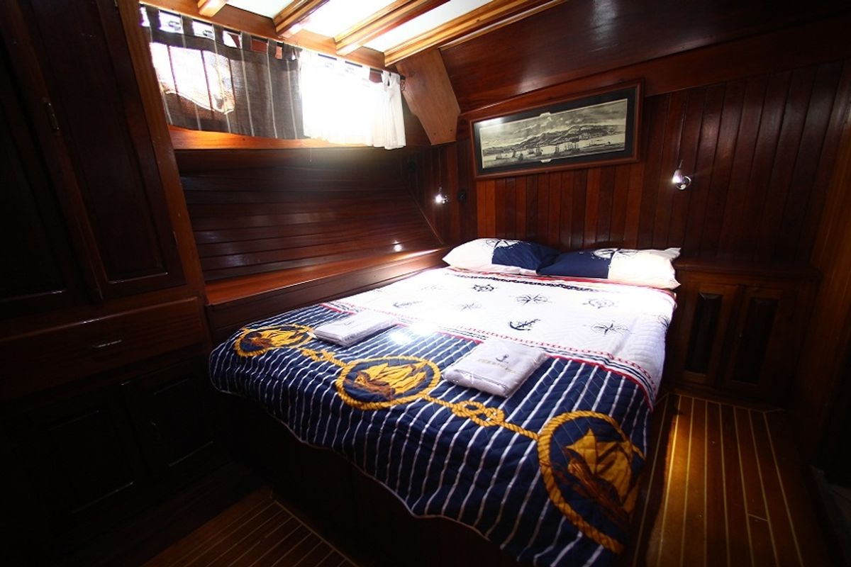 Cabin on Perrinita, a Custom Made Perrinita yacht at Bodrum, Turkey