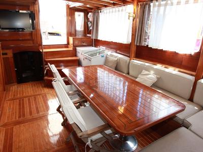 Salon of Perrinita, a Custom Made Perrinita yacht at Bodrum, Turkey