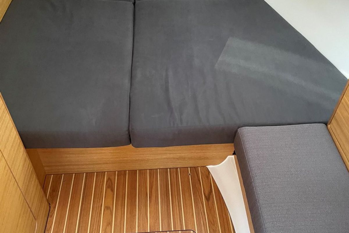 Cabin on Tattoo, a Elan Impression 45.1 sailboat at Grad Pula, Croatia