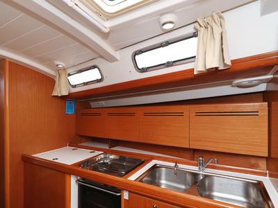 Galley of Kristina II, a Beneteau Cyclades 50.5 sailboat at Općina Sukošan, Croatia