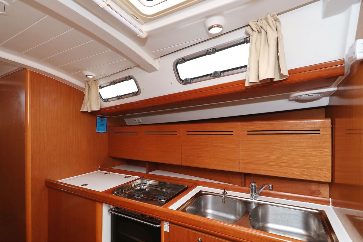 Galley of Kristina II, a Beneteau Cyclades 50.5 sailboat at Općina Sukošan, Croatia