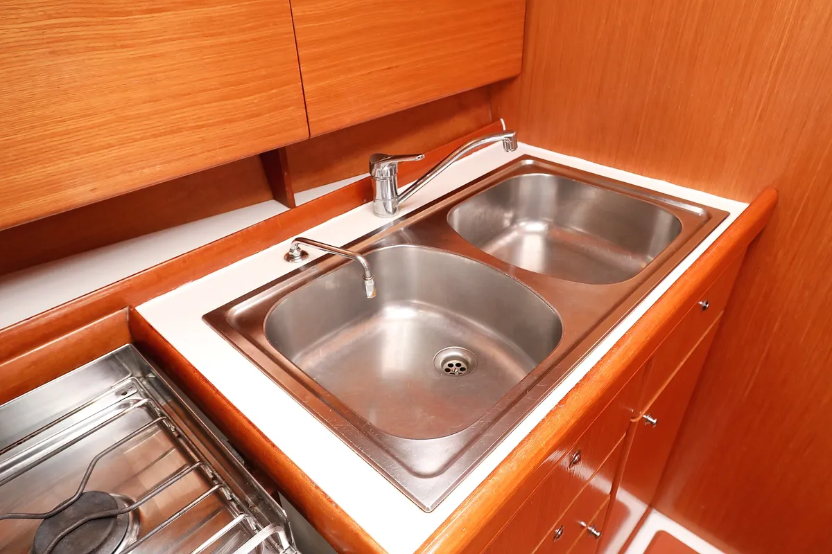 Galley of Kristina II, a Beneteau Cyclades 50.5 sailboat at Općina Sukošan, Croatia