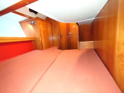Cabin on Jacosta, a Alfa Sailing Yachts Alfa 51 sailboat at Parikia, Greece
