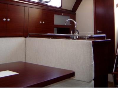 Salon of Scary Mary, a Hanse Yachts Hanse 370 sailboat at Altefähr, Germany