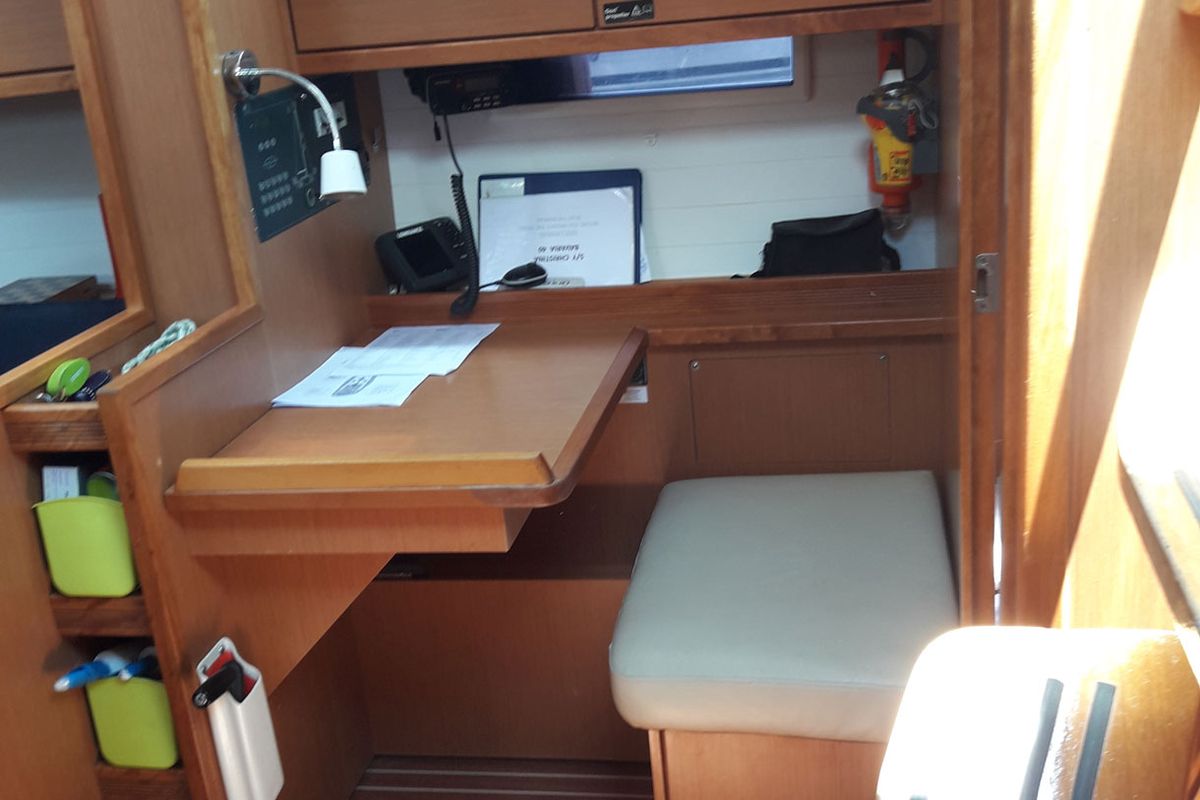 Salon of Canenas, a Bavaria 40 Cruiser S sailboat at Sami Municipal Unit, Greece
