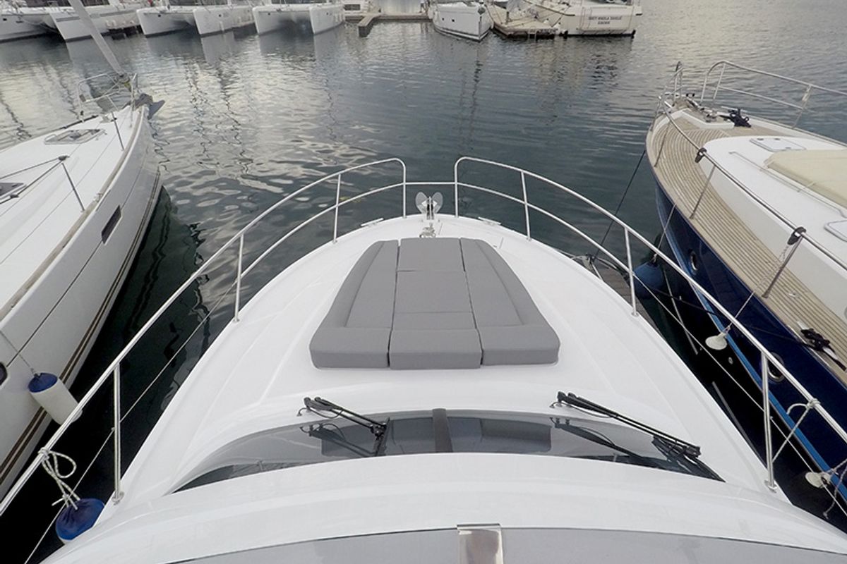 Deck of Mandalina II, a Beneteau Antares 36 yacht at Grad Šibenik, Croatia