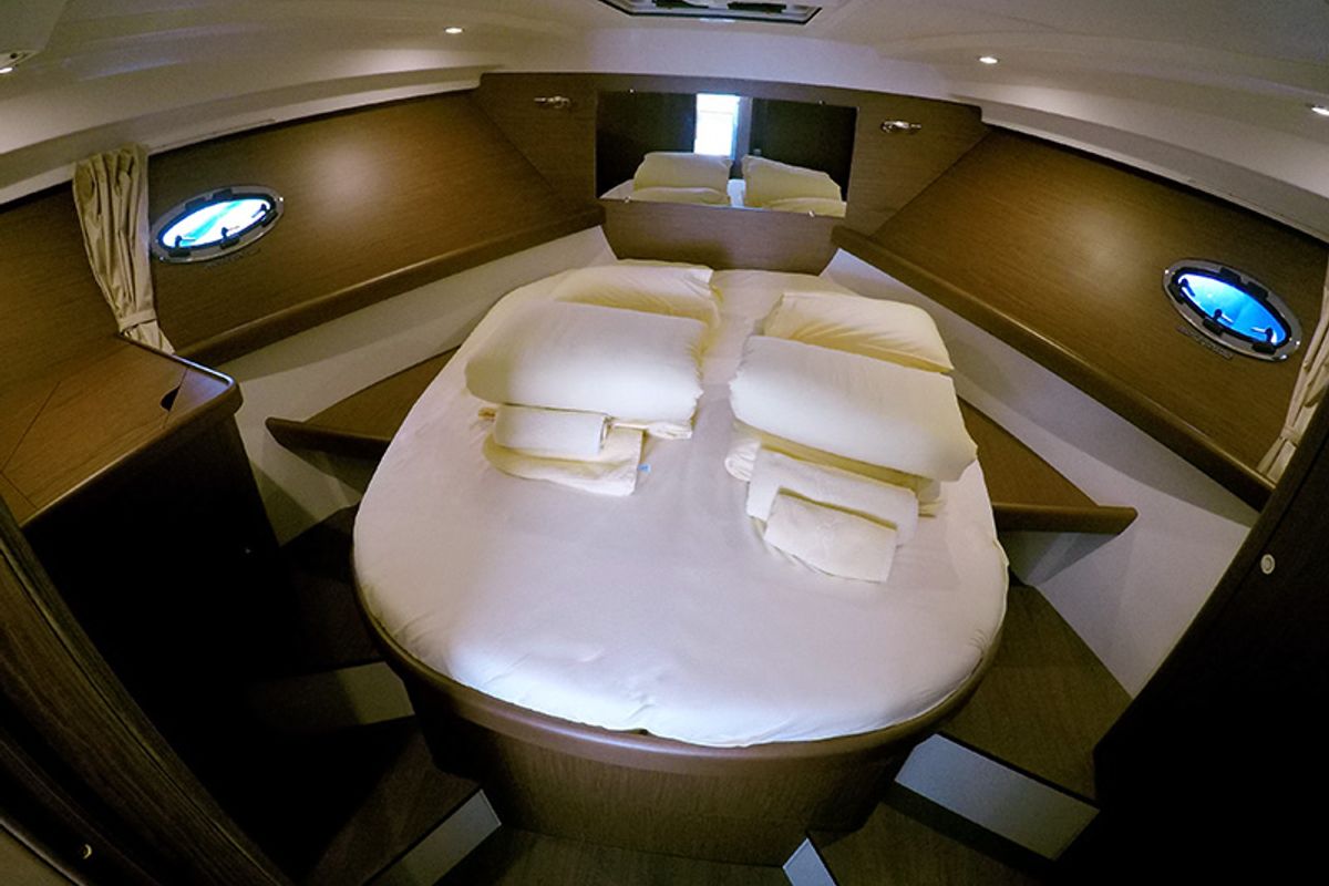 Exterior view of Mandalina II, a Beneteau Antares 36 yacht at Grad Šibenik, Croatia