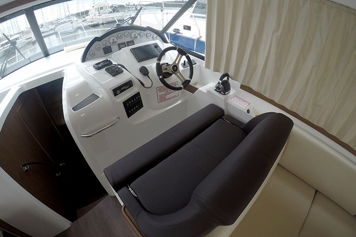 Cockpit of Mandalina II, a Beneteau Antares 36 yacht at Grad Šibenik, Croatia