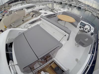 Deck of Mandalina II, a Beneteau Antares 36 yacht at Grad Šibenik, Croatia
