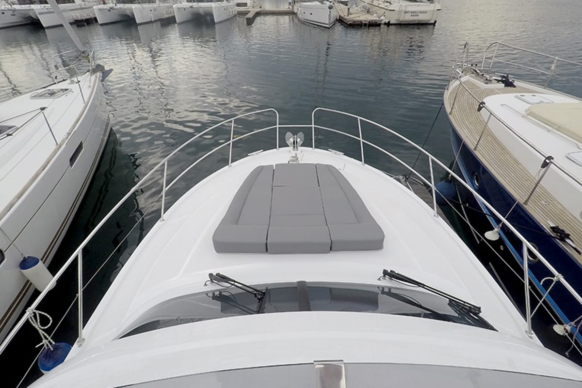 Deck of Mandalina II, a Beneteau Antares 36 yacht at Grad Šibenik, Croatia