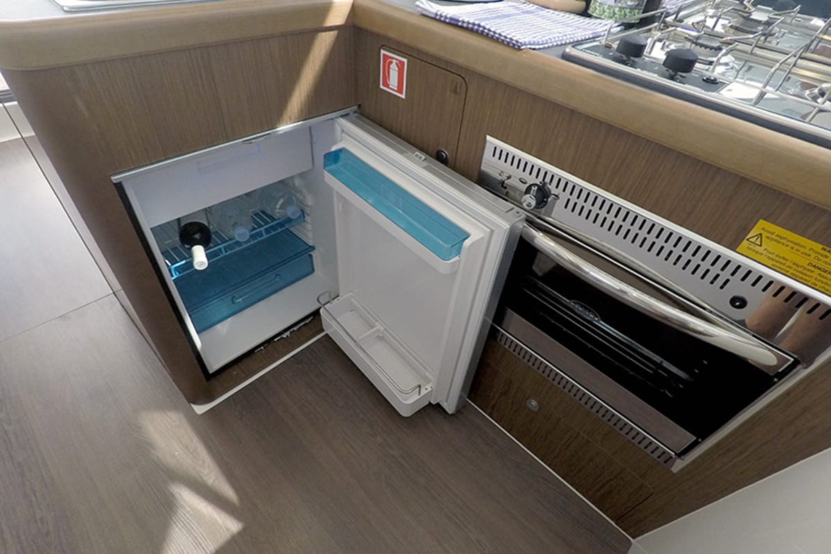 Galley of Mandalina II, a Beneteau Antares 36 yacht at Grad Šibenik, Croatia