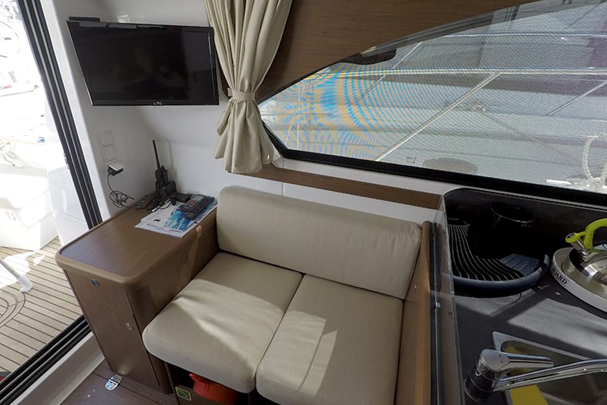 Salon of Mandalina II, a Beneteau Antares 36 yacht at Grad Šibenik, Croatia