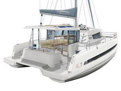 Galassia, a Bali 4.1 catamaran at Kontokali, Greece