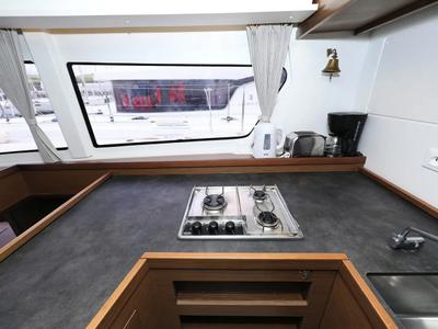 Galley of Lila, a Lagoon 42 catamaran at Grad Kaštela, Croatia