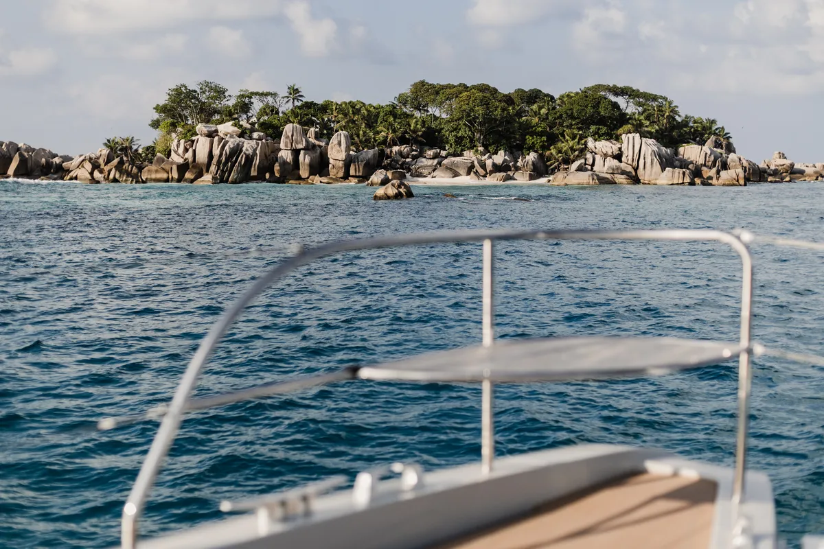 Spirit of Ponant, a Lagoon Seventy 7 catamaran at Eden Island Marina, Seychelles