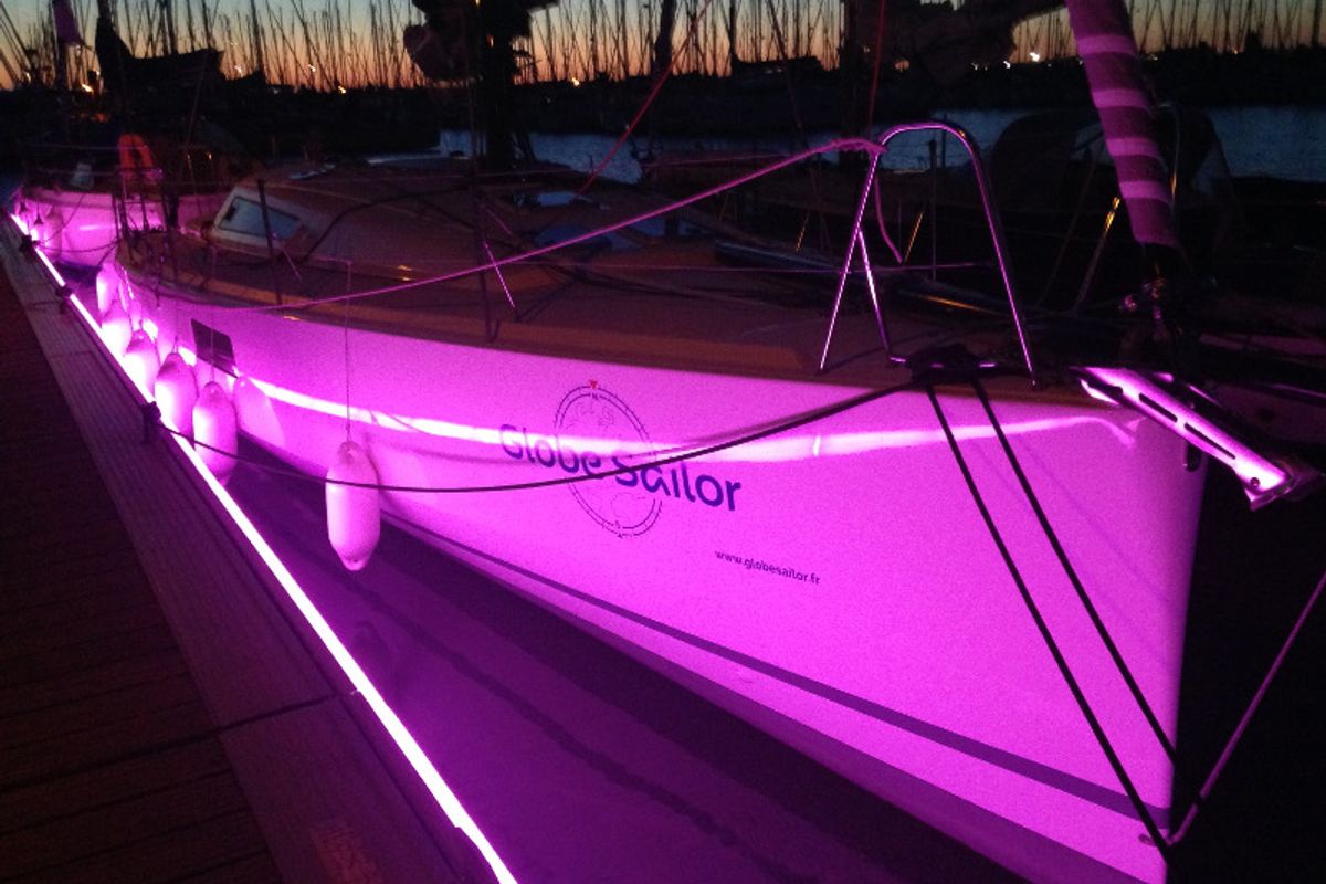 Exterior view of Purple Rain, a Pogo Structures Pogo 12.5 sailboat at La Rochelle, France