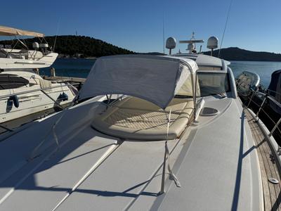 Deck of Polly, a Sunseeker Portofino 53 motorboat at Općina Rogoznica, Croatia