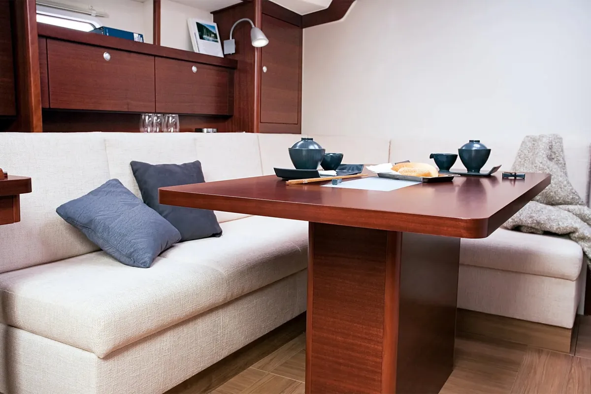 Salon of Ianira, a Hanse Yachts Hanse 470 sailboat at Heraklion Municipal Unit, Greece