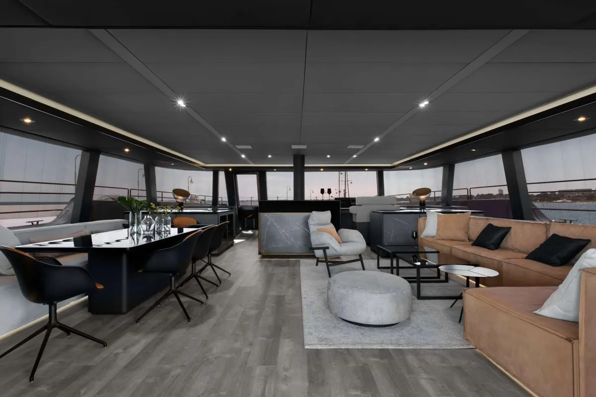 Grayone, a Sunreef Yachts Sunreef 80 catamaran at Municipal Unit of Nea Peramos, Greece