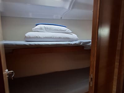Cabin on Albatros, a Elan Impression 45.1 sailboat at Grad Šibenik, Croatia