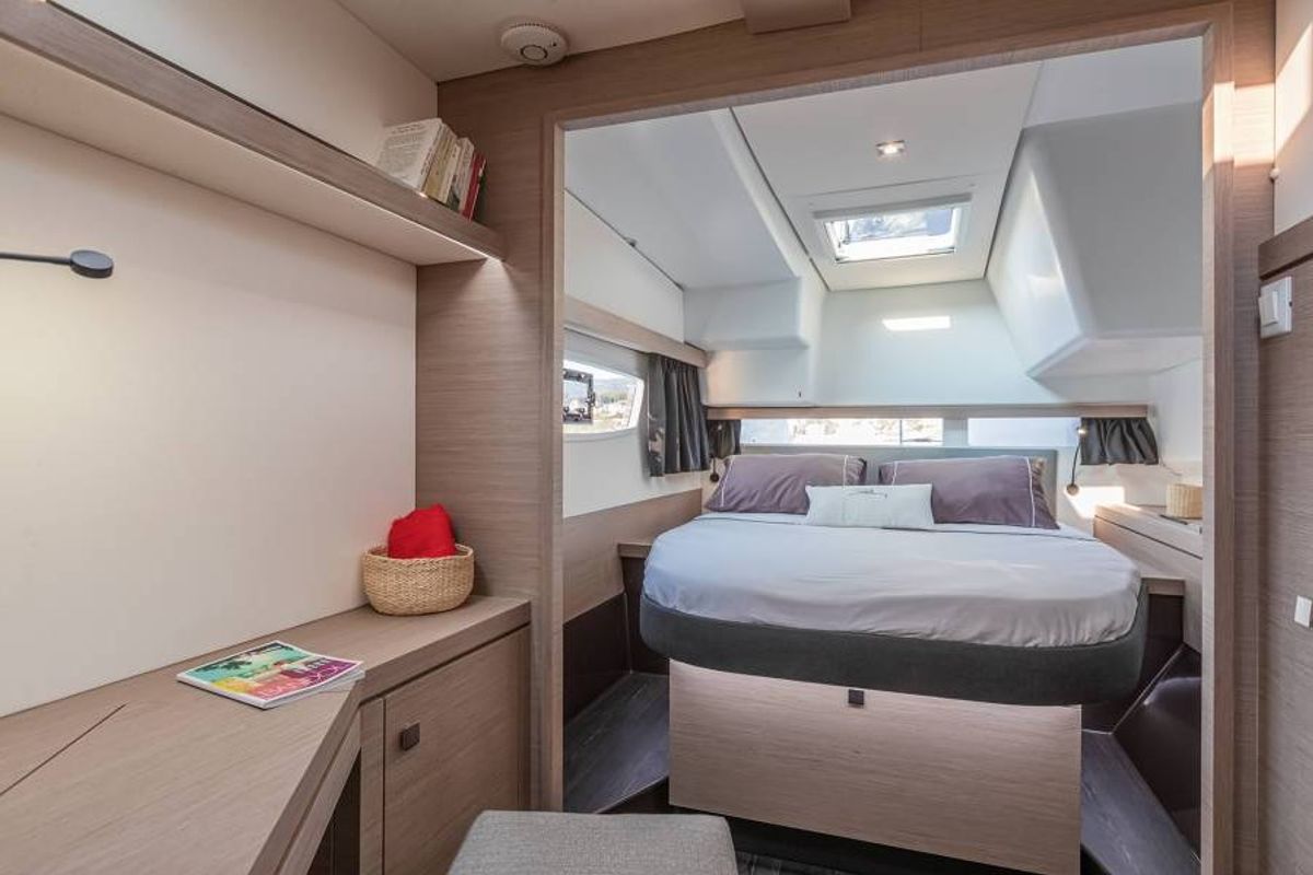 Cabin on Vetrohod, a Fountaine Pajot Isla 40 catamaran at Volos Municipality, Greece