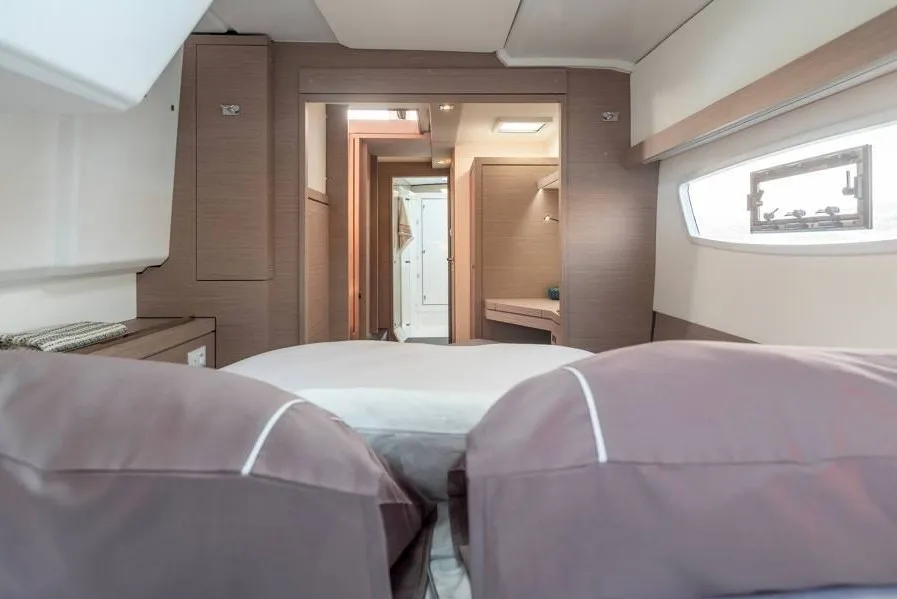 Cabin on Vetrohod, a Fountaine Pajot Isla 40 catamaran at Volos Municipality, Greece