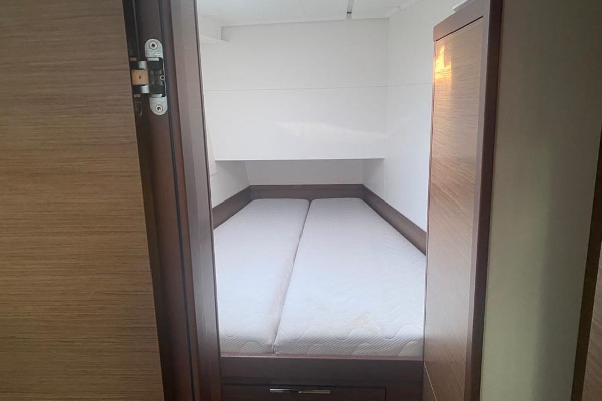 Cabin on Regolo, a Lagoon 40 catamaran at Salerno, Italy