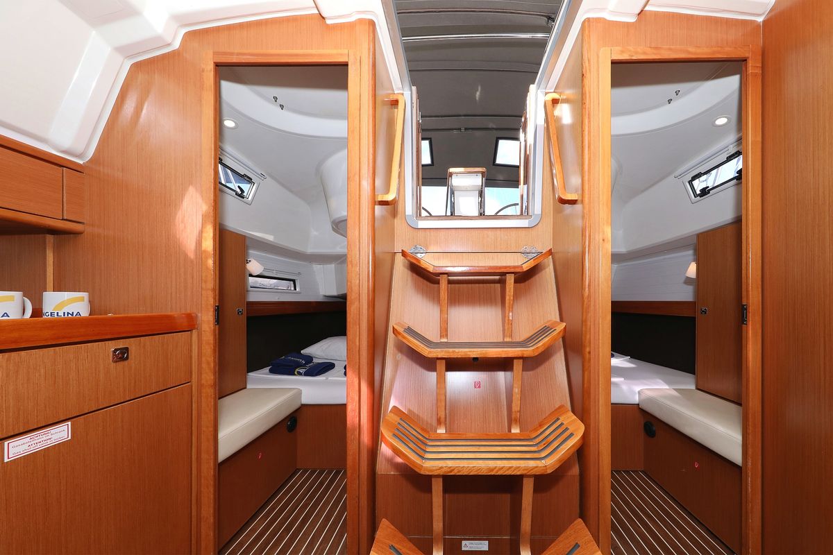 Cabin on Sun Course, a Bavaria Cruiser 37 sailboat at Grad Biograd na Moru, Croatia